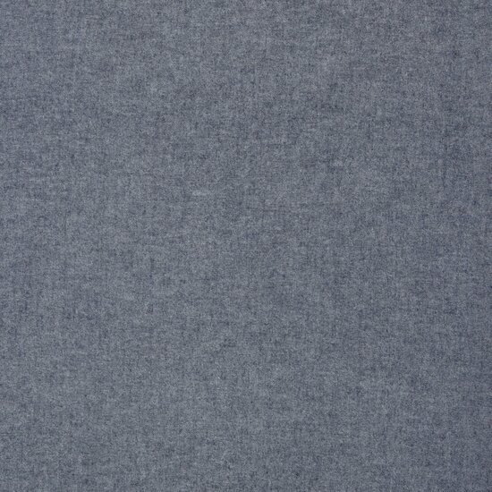 Flanel - Uni - Gemeleerd Blauw