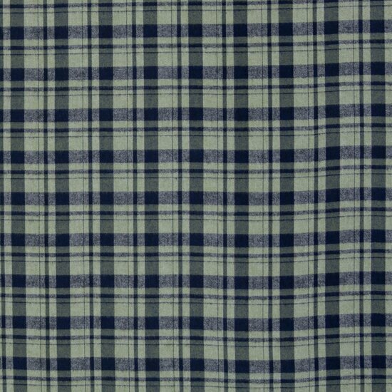 Flanel - Karo - Lichtgroen-Blauw