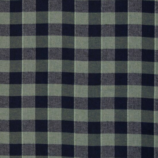 Flanel - Karo - Groen-Blauw