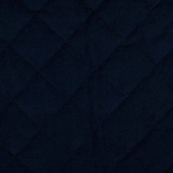 Ribfluweel - Uni Quilted Waterdicht - Navy