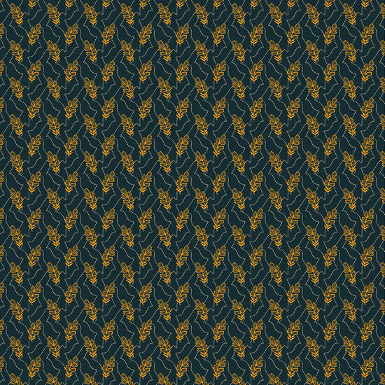 Katoen - Verdure - Indigo