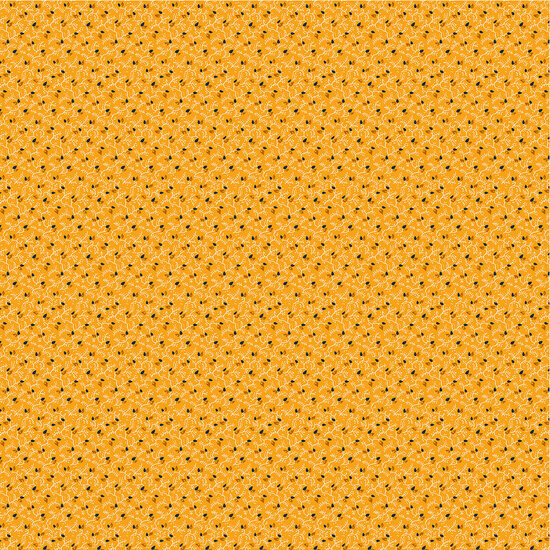 Katoen - Ditsy Vine - Cheddar