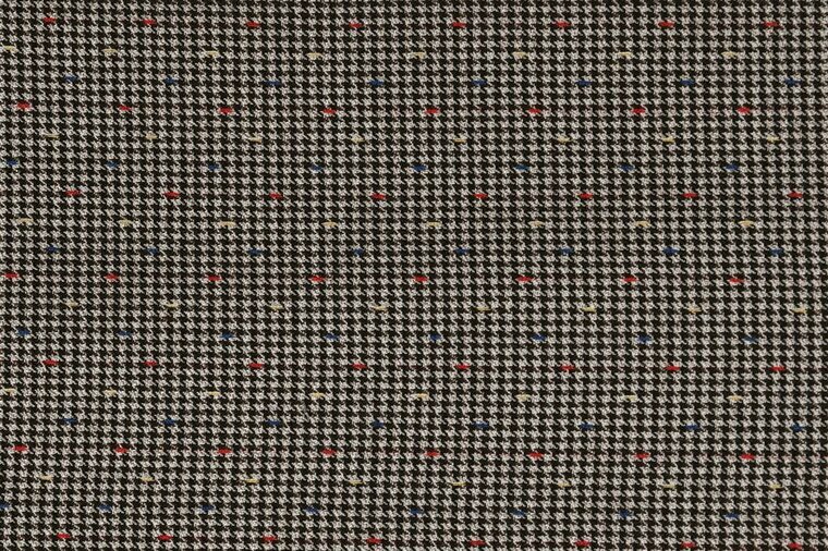 Jacquard - Pied de poules colored lines - Bruin