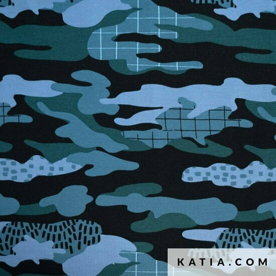 Sweat - Camouflage - Petrol