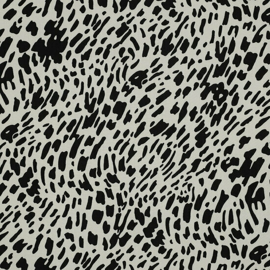 Viscose - Animal Print - Ecru