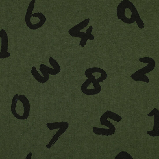 Heavy Sweat - Numbers - Legergroen