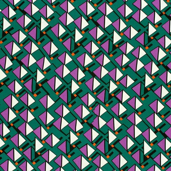 Viscose - Abstract - Donkergroen