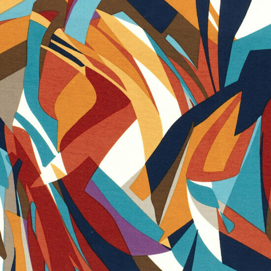 Viscose Jersey - Abstract - Multicolor