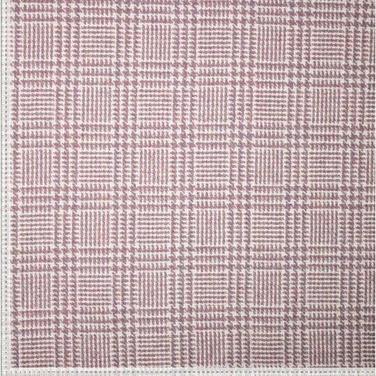 Mantelstof - Lurex Check - Lila