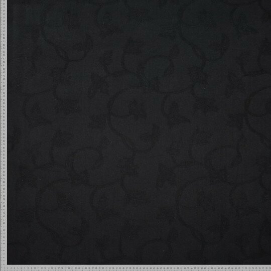 Jacquard Canvas - Black Rose - Zwart