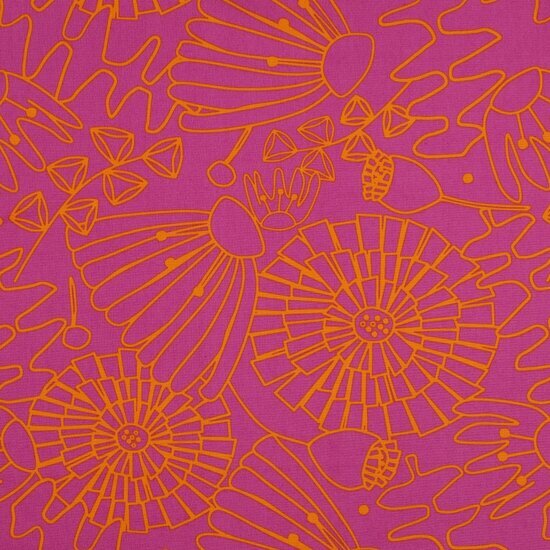Poplin - Eden - Magenta