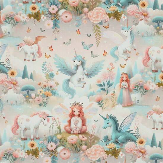 Jersey - Unicorns - Ecru