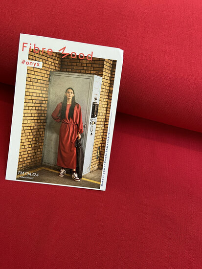 Dubbel Crepe - Uni - Rood