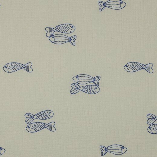 Tetra - Embroidery Fish - Creme