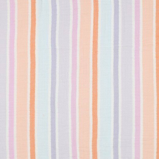 Tetra - Yarn dyed Stripes - Lila-Oranje-Lichtblauw