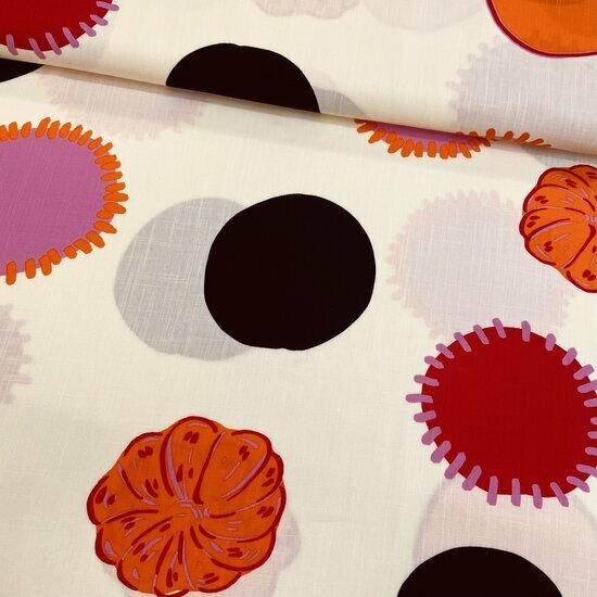 Viscose - Happy Circles - Lichtgeel