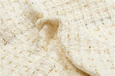 Bouclé - Touch of Gold - Ecru