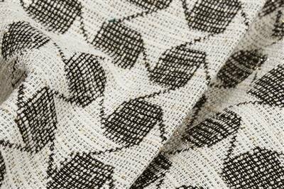 Jacquard Stretch - Abstract Touch of Gold - Ecru