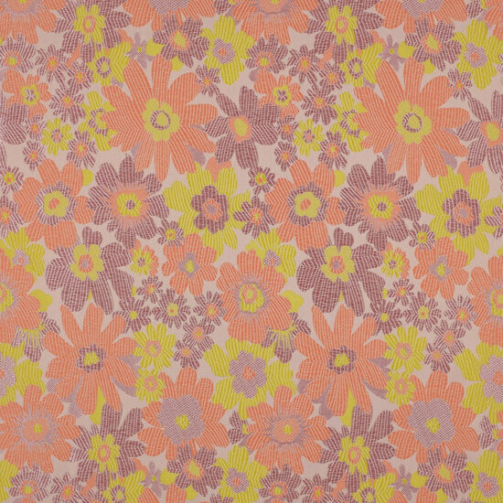 Jacquard - Flowers - Licht Roze
