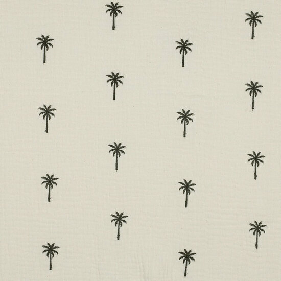 Tetra - Embroidery Palm Trees - Beige