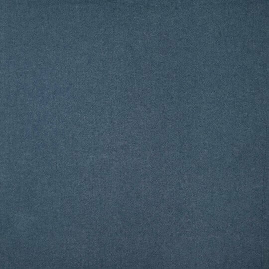 Chambray Katoen - Uni - Donkerblauw