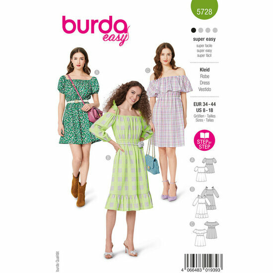Burda Patroon 5728 - Jurk