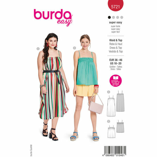 Burda Patroon 5721 - Jurk en Topje