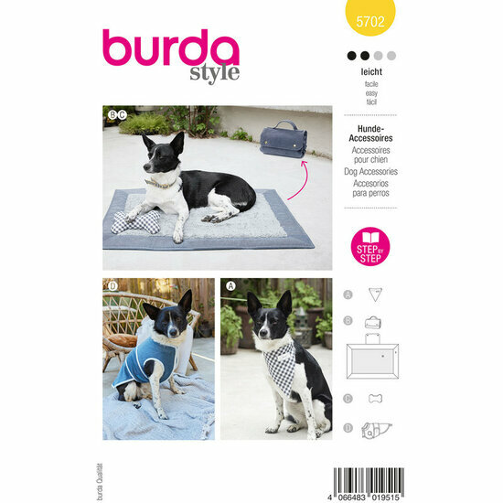 Burda Patroon 5702 - Accessoires voor Hond