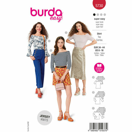 Burda Patroon 5730 - T-shirt