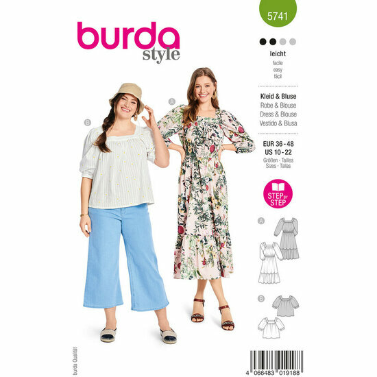 Burda Patroon 5741 - Jurk en Bloes