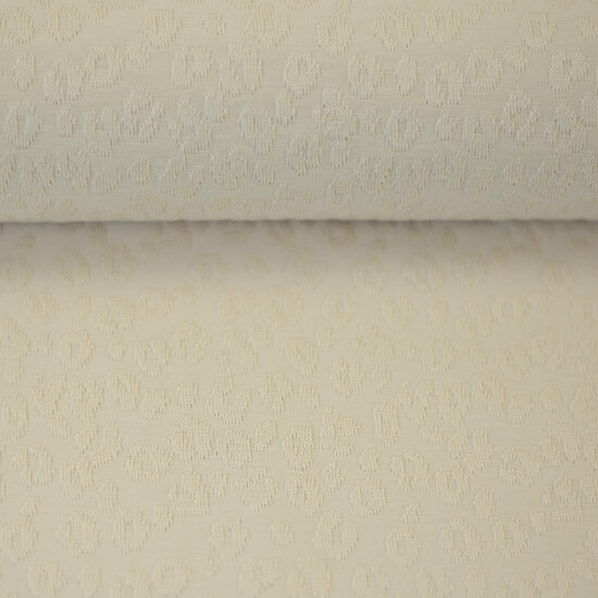 Jersey - Gestikte Luipaard - Beige