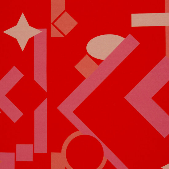 French Terry - Universe - Rood