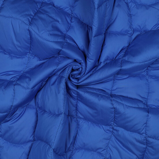 Matelassé - Uni Double Face - Blauw-Lime