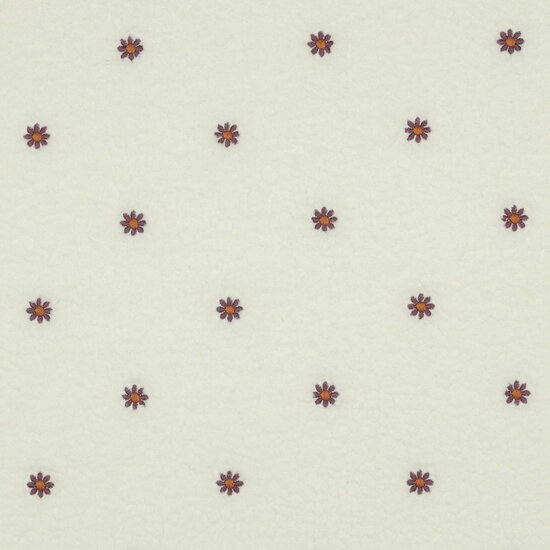 Teddy - Embroidery Flowers - Ecru