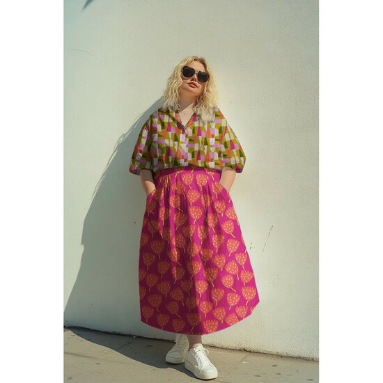 Poplin - Tulips - Fuchsia