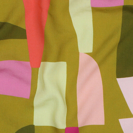 Ecovero Viscose - Shape Shifter - Mosgroen