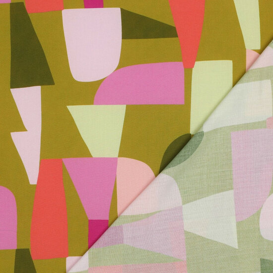 Ecovero Viscose - Shape Shifter - Mosgroen