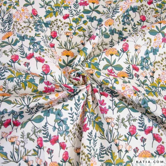 Poplin - British Garden - Ecru