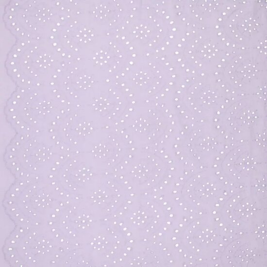 Katoen - Uni Embroidery - Lila