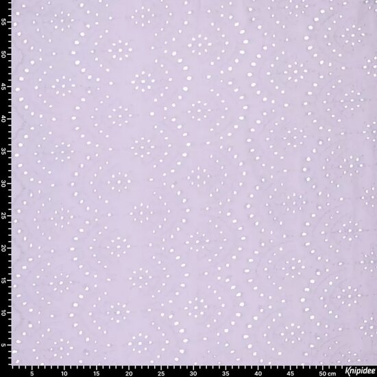 Katoen - Uni Embroidery - Lila