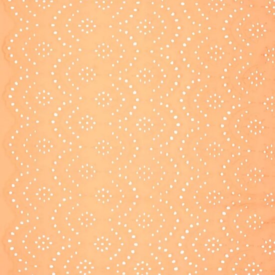 Katoen - Uni Embroidery - Oranje
