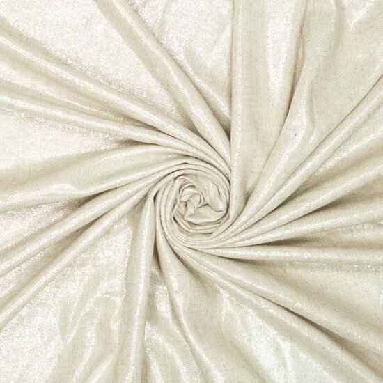 Viscose Linnen - Uni Zilver - Beige