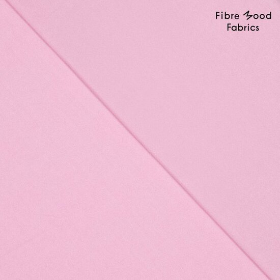 Poplin - Uni Stone Washed - Roze