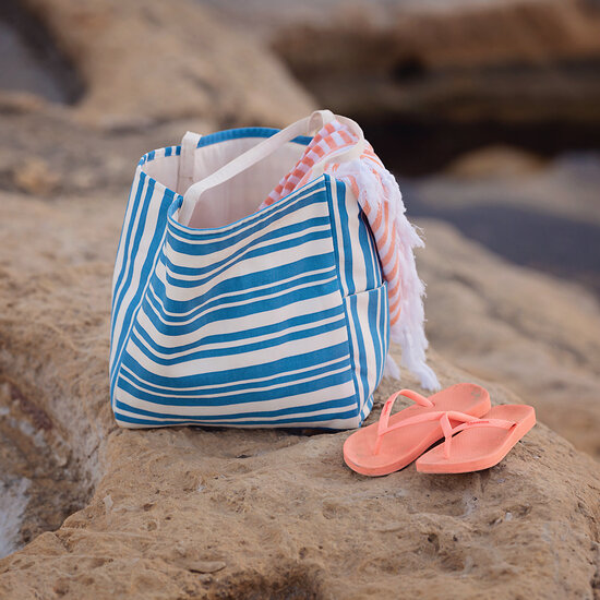 Canvas Gabardine Twill - Summer Horizontals - Gebroken Wit (SYAS)