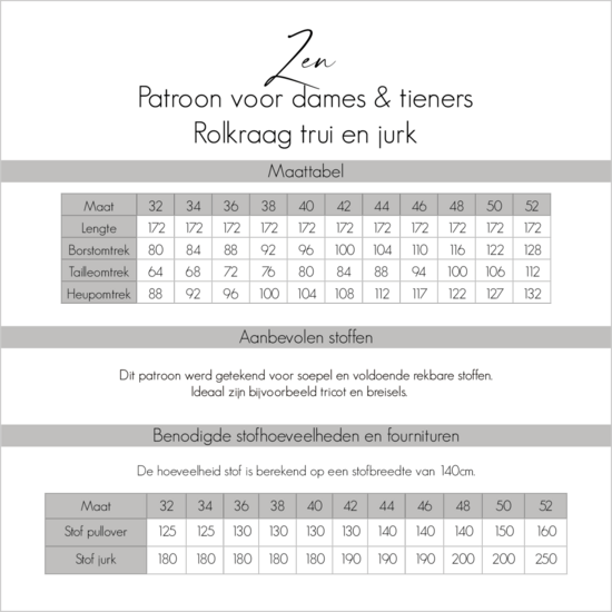 Zen - Rolkraagtrui &amp; Jurk - Kids, Dames en Tieners