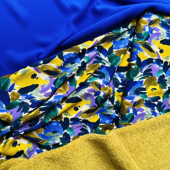 Viscose - Flowers - Multicolor