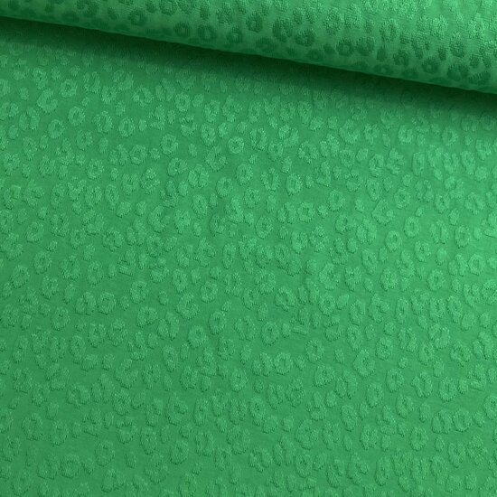 Jersey - Gestikte Luipaard - Groen