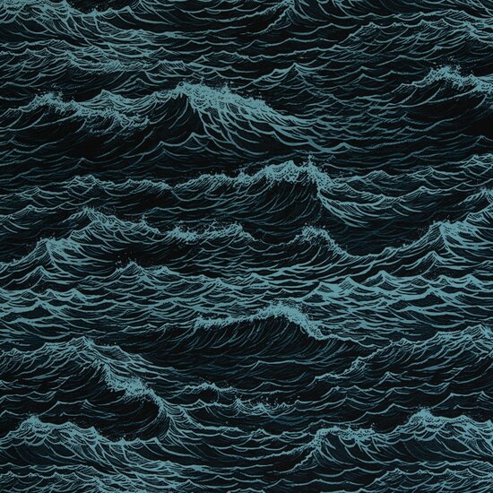 Jersey - Ocean Waves - Zwart