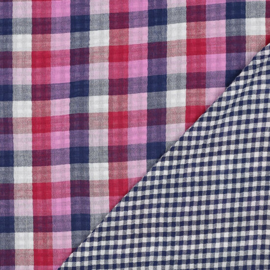 Tetra - Checks - Pink-Navy