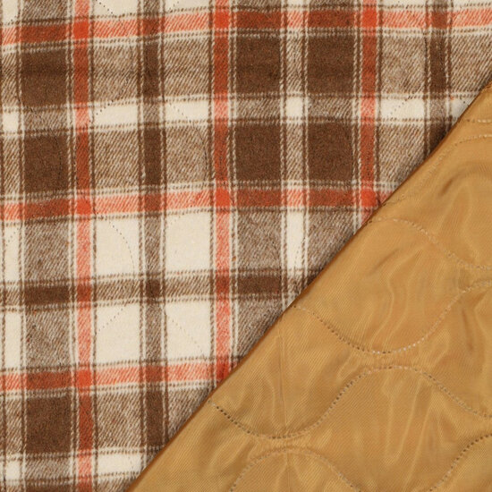 Matelassé - Checks - Bruin
